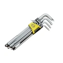 CK 9 Piece L Metric Hex Key Set, Hex Size 1.5 to 10 mm, Plastic and Metal, Hex Ball End T4440M
