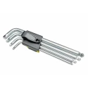 CK 9 Piece L Metric Hex Key Set, Hex Size 1.5 to 10 mm, Plastic and Metal, Hex Ball End T4440M