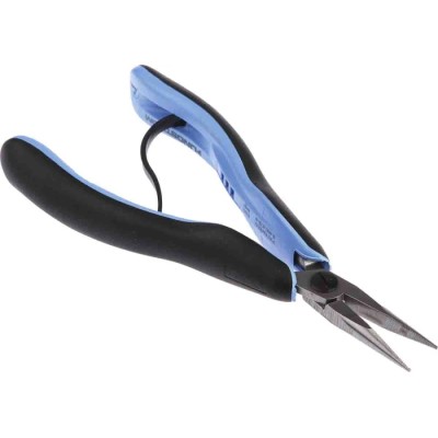 Lindstrom 1-Piece Long Nose Plier Serrated 158.5mm Overall Length Dual Component Handle RX 7891