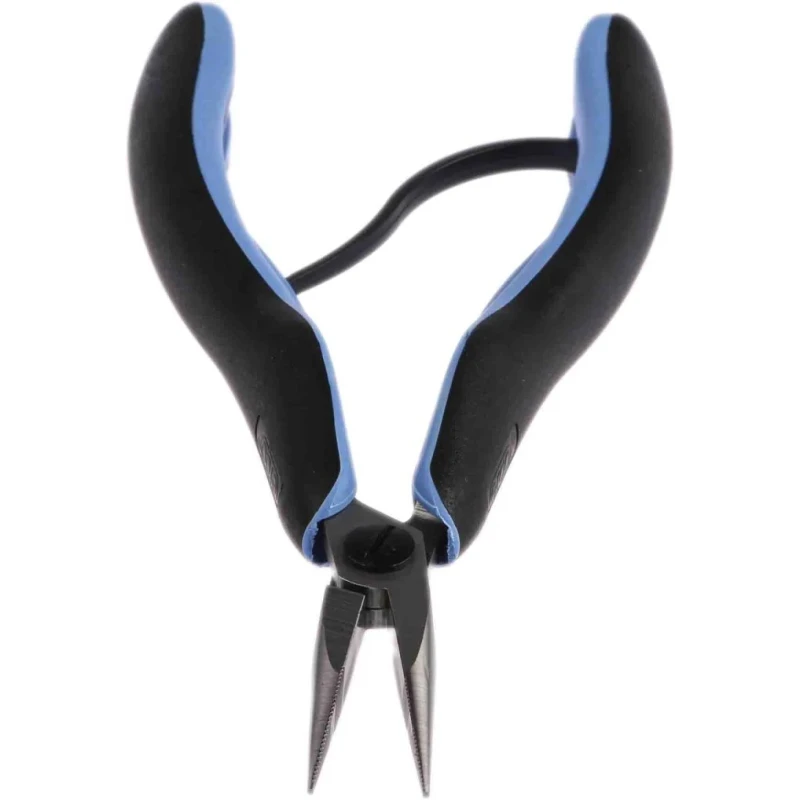 Lindstrom 1-Piece Long Nose Plier Serrated 158.5mm Overall Length Dual Component Handle RX 7891