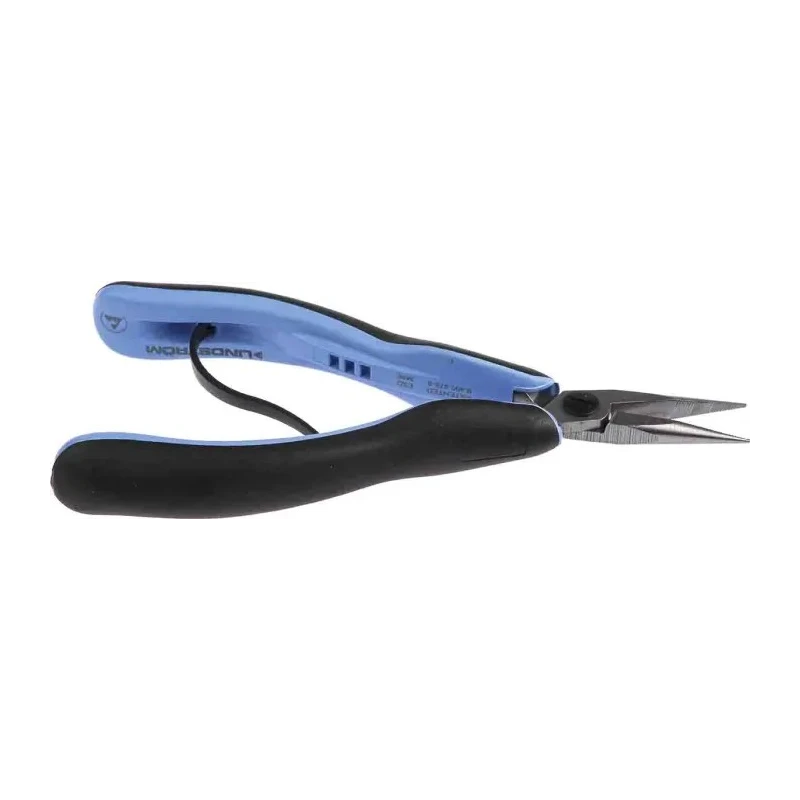 Lindstrom 1-Piece Long Nose Plier Serrated 158.5mm Overall Length Dual Component Handle RX 7891