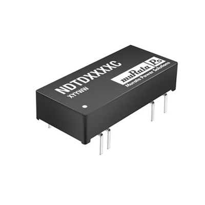 Murata Power Solutions 3W Regulated Isolated DC/DC Converter 12V DC, -12V DC, 125mA Output, 18-36V Input, Through NDTD2412C