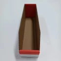 RS PRO Cardboard Storage Bin 300 mm x 75 mm x 100 mm Red 228-1166