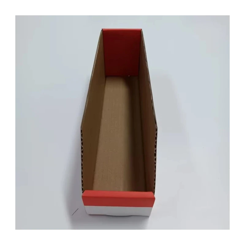 RS PRO Cardboard Storage Bin 300 mm x 75 mm x 100 mm Red 228-1166
