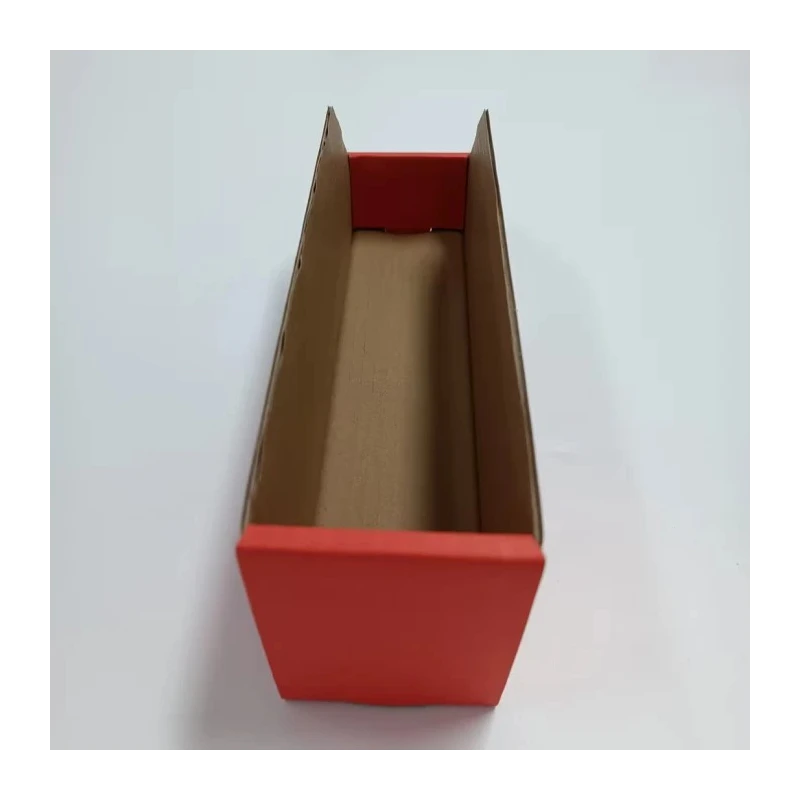 RS PRO Cardboard Storage Bin 300 mm x 75 mm x 100 mm Red 228-1166