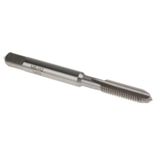 RS PRO Threading Tap M6 Thread Metric Standard HSS Straight Flute Bottom Hand Tap 66mm Length 152-542