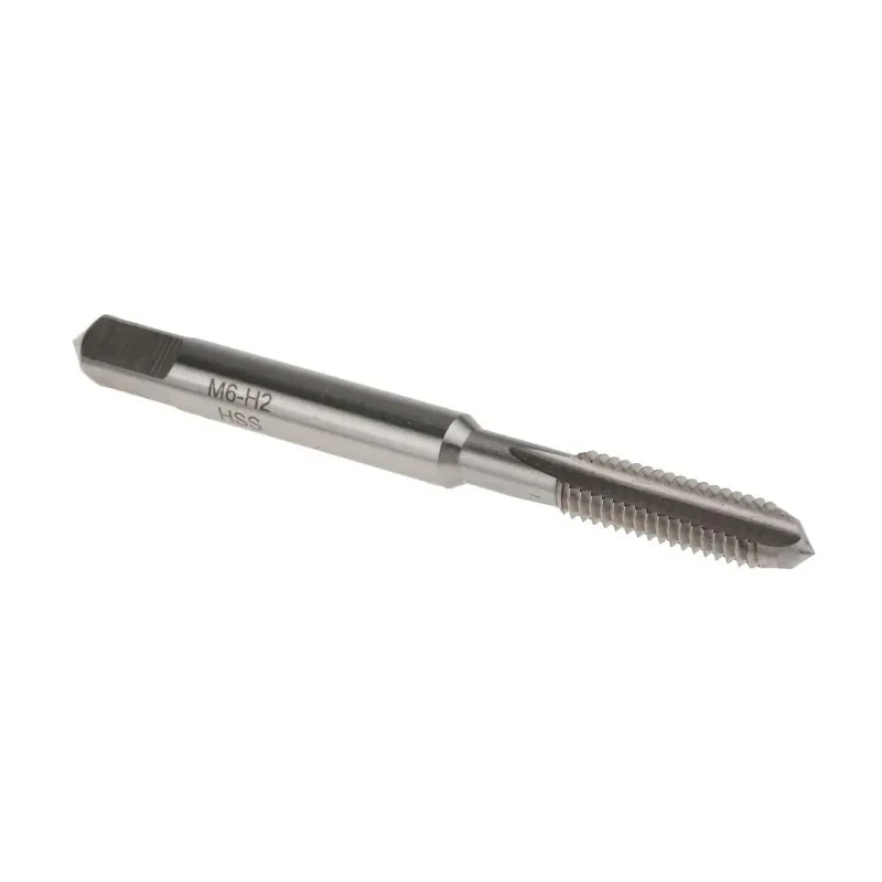 RS PRO Threading Tap M6 Thread Metric Standard HSS Straight Flute Bottom Hand Tap 66mm Length 152-542