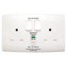 Contactum Latching 2 Gang 13A BS 7288 Wall Switched RCD Socket Polycarbonate ALF4900WHW