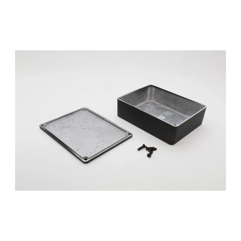 Hammond 1590 Series Black Die Cast Aluminium Enclosure IP54 94 mm x 119 mm x 38 mm IP54