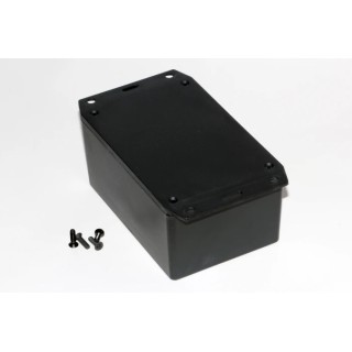 Hammond Flanged ABS Plastic Enclosure Black Grey Transparent Blue IP54 56 mm x 81 mm x 122 mm 1591XXTFLBK