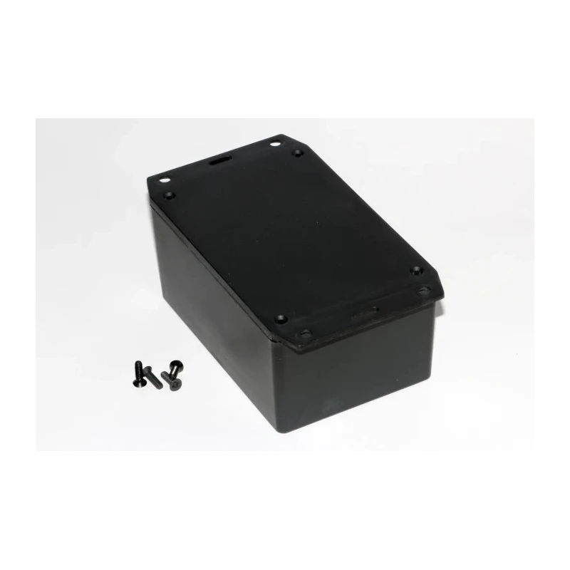Hammond Flanged ABS Plastic Enclosure Black Grey Transparent Blue IP54 56 mm x 81 mm x 122 mm 1591XXTFLBK