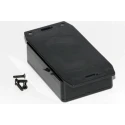 Hammond Flanged 1591 Series ABS Plastic Enclosure IP54 26 mm x 85 mm x 56 mm 1591MF2SBK