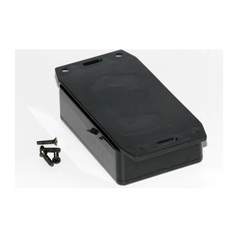 Hammond Flanged 1591 Series ABS Plastic Enclosure IP54 26 mm x 85 mm x 56 mm 1591MF2SBK