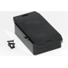 Hammond Flanged 1591 Series ABS Plastic Enclosure IP54 26 mm x 85 mm x 56 mm 1591MF2SBK