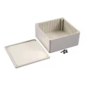 Hammond 1591 Series Grey Lid ABS Enclosure, IP54, 56 mm Height, 119 mm Width, 119 mm Length 1591USGY