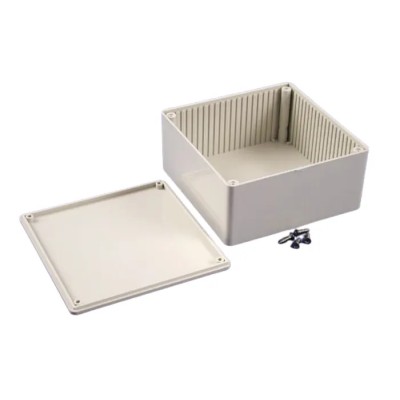 Hammond 1591 Series Grey Lid ABS Enclosure, IP54, 56 mm Height, 119 mm Width, 119 mm Length 1591USGY