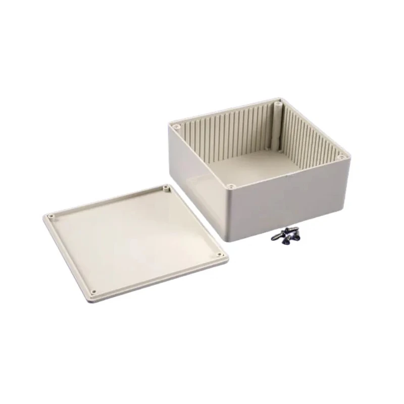 Hammond 1591 Series Grey Lid ABS Enclosure, IP54, 56 mm Height, 119 mm Width, 119 mm Length 1591USGY