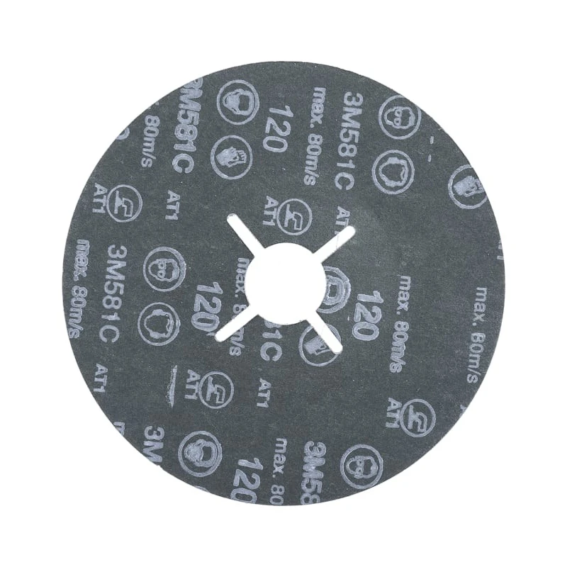 3M Zirconia Aluminium Fibre Disc 125 mm P120 Grit 50 Per Pack 3M581C B61760