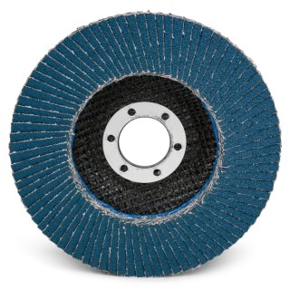 3M 566A Zirconia Aluminium Flap Disc 115 mm Fine Grade P120 Grit Quick Change 3M556D B61791