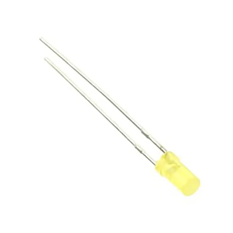 Kingbright 2.05 V Yellow LED 3 mm (T-1) Through Hole Cylindrical L-424YDT