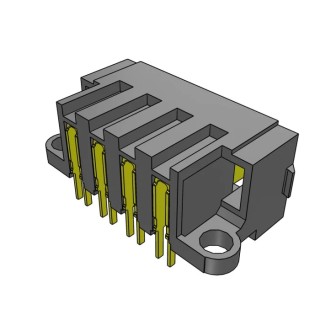 Samtec MPT Series Right Angle PCB Header, 4 Contacts, 5 mm Pitch, 1 Row, Shrouded MPT-04-01-03-L-RA-SD