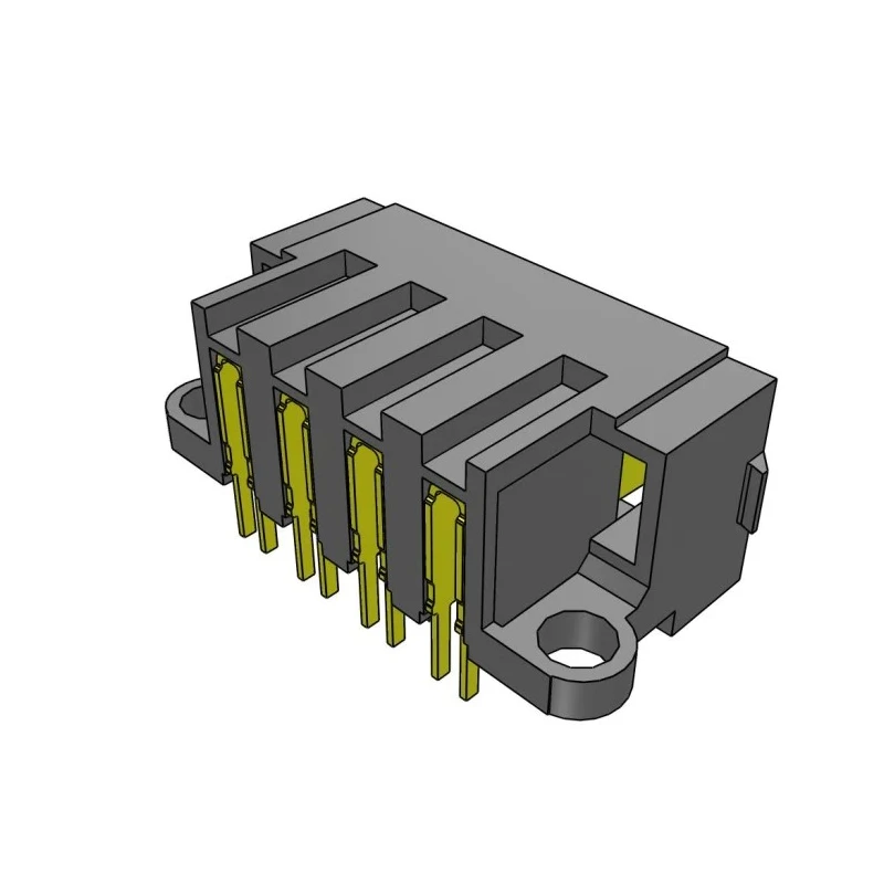 Samtec MPT Series Right Angle PCB Header, 4 Contacts, 5 mm Pitch, 1 Row, Shrouded MPT-04-01-03-L-RA-SD