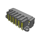 Samtec Right Angle Through Hole PCB Header 6 Contacts 5 mm Pitch 1 Row Shrouded MPT-06-01-01-T-RA-SD