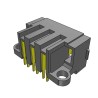 Samtec MPT Series Right Angle Through Hole PCB Header 3 Contacts 5 mm Pitch 1 Row Shrouded MPT-03-01-01-L-RA-SD