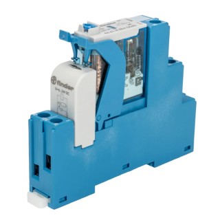 Finder 4C Series Electromechanical Interface Relay, DIN Rail Mount, 24V DC Coil, SPDT Contact, 16A 4C.01.9.024.0050SPA