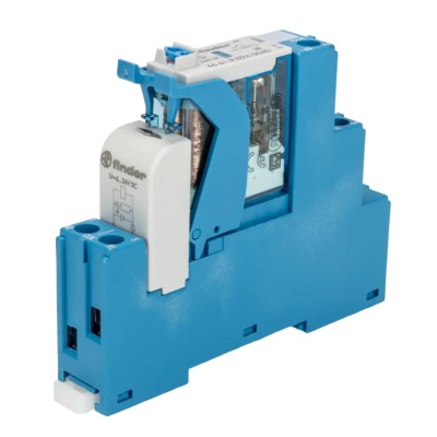 Finder 4C Series Electromechanical Interface Relay, DIN Rail Mount, 24V DC Coil, SPDT Contact, 16A 4C.01.9.024.0050SPA