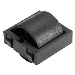 RS PRO Zinc Plated Steel Round Conveyor Roller 24 mm Diameter x 33.3 mm Length Flange Fixing 125N Dynamic Load 229-9180