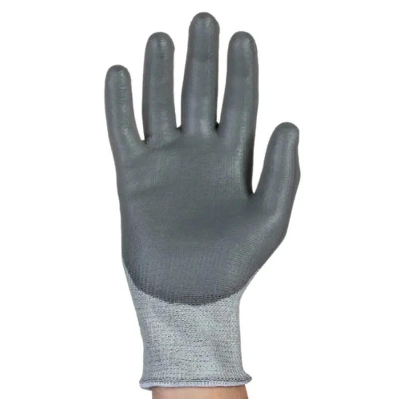 Tornado Argent Grey Yarn Cut Resistant Gloves Size 7 Polyurethane Coating TAR25-07