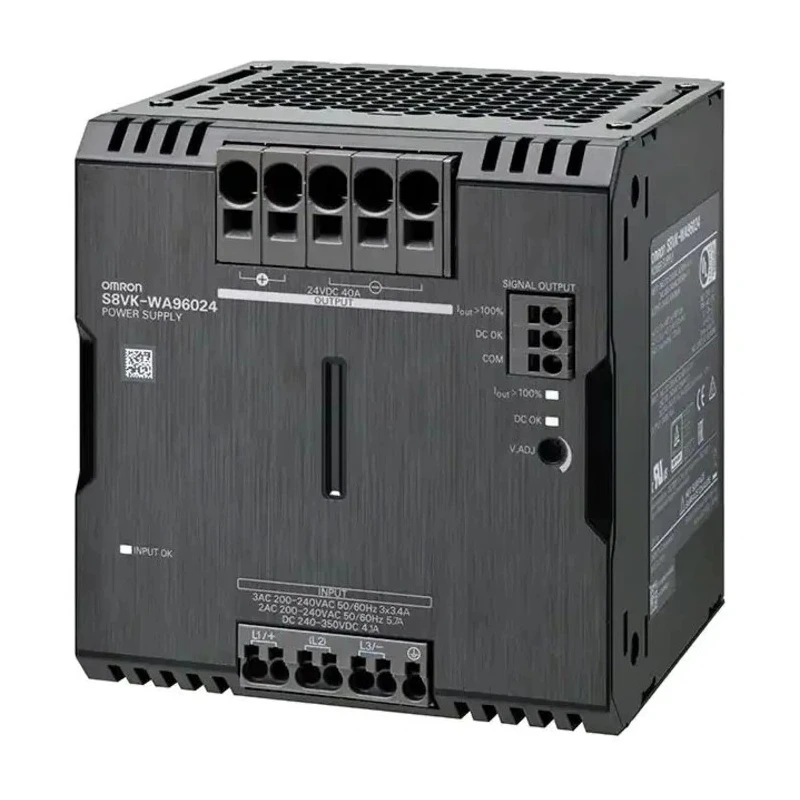 Omron Switched Mode DIN Rail Power Supply 200V AC Input 24V DC Output 40A 960W S8VK-WA