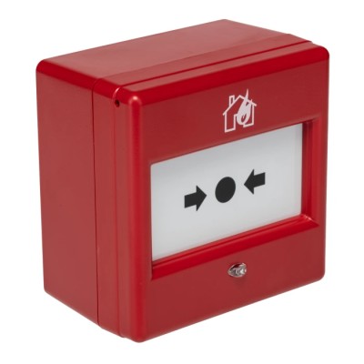 Eaton Red Fire Alarm Call Point, Break Glass Operated, Outdoor Resettable, Mains-Powered EF201BWCP
