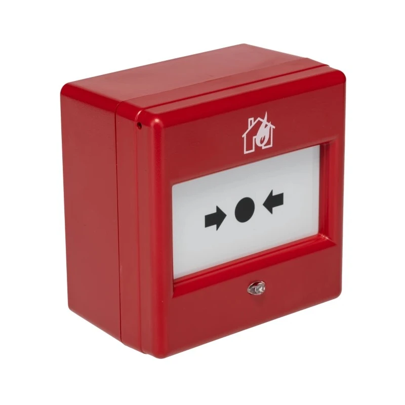 Eaton Red Fire Alarm Call Point, Break Glass Operated, Outdoor Resettable, Mains-Powered EF201BWCP
