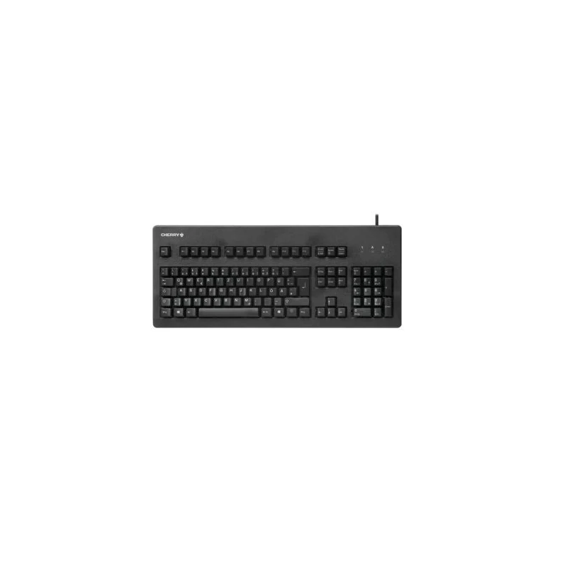 Cherry Wired PS2, USB Standard Keyboard QWERTY UK Layout Black Industrial Grade 50mm Height 470mm Width G80-3000LPCGB-2