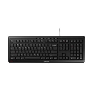 Cherry Wired USB Multimedia Keyboard 105-Key QWERTY UK Layout Black Industrial Grade JK-8500GB-2