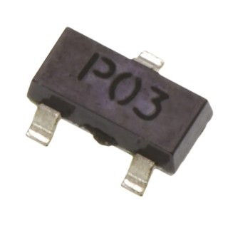 DiodesZetex Type P-Channel MOSFET, 1.1 A Continuous Drain Current, 30 V Drain Source Voltage, 3-Pin SOT-23 ZXM61P03FTA