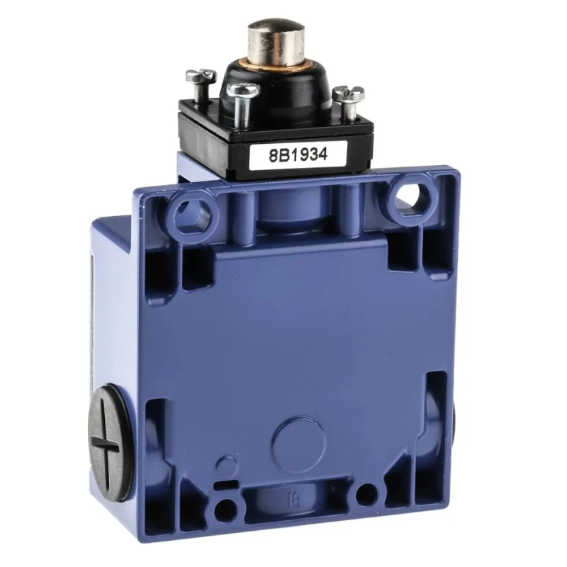 Telemecanique Sensors OsiSense XC Series Plunger Limit Switch 1 NO/1 NC IP66 Zamak Housing 240V AC 3A 