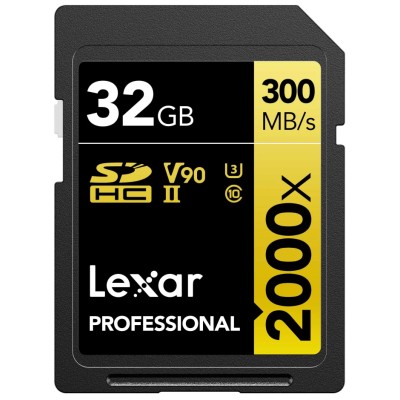 Lexar Industrial Grade SDHC SD Card Class 10, 2000x Speed, TLC NAND, UHS-II Technology LSD2000032G-BNNNG