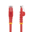StarTech.com Cat6 Ethernet Cable 4 Core, Red, 1.5 m, Unshielded Unscreened Patch Cord PVC 