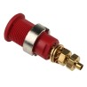 Staubli Red Female Banana Socket, 4 mm Connector, Solder Termination, 1000V, 32A, Gold Plating 23.3020-22