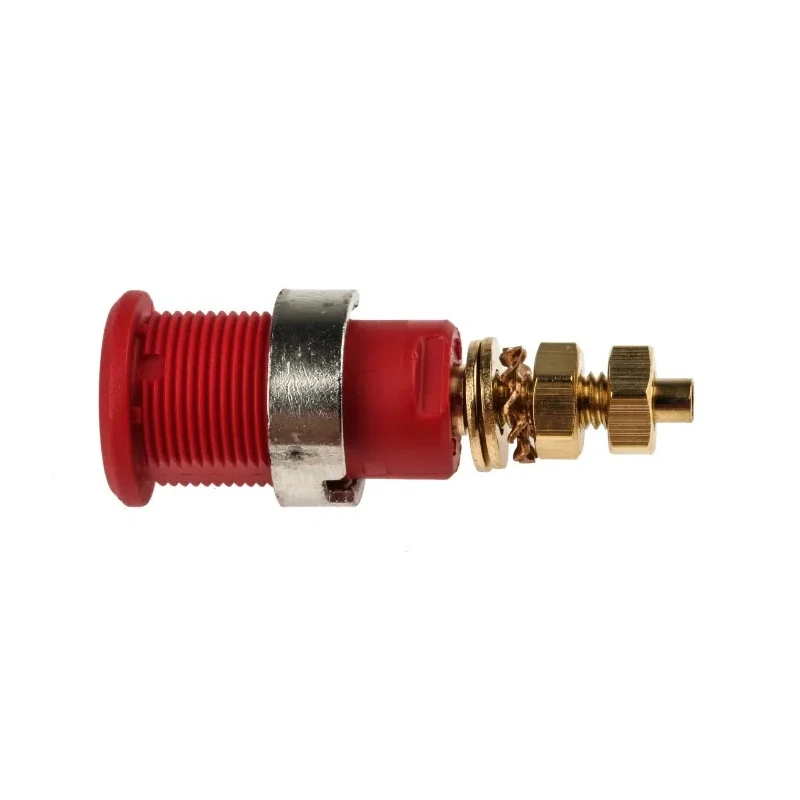 Staubli Red Female Banana Socket, 4 mm Connector, Solder Termination, 1000V, 32A, Gold Plating 23.3020-22