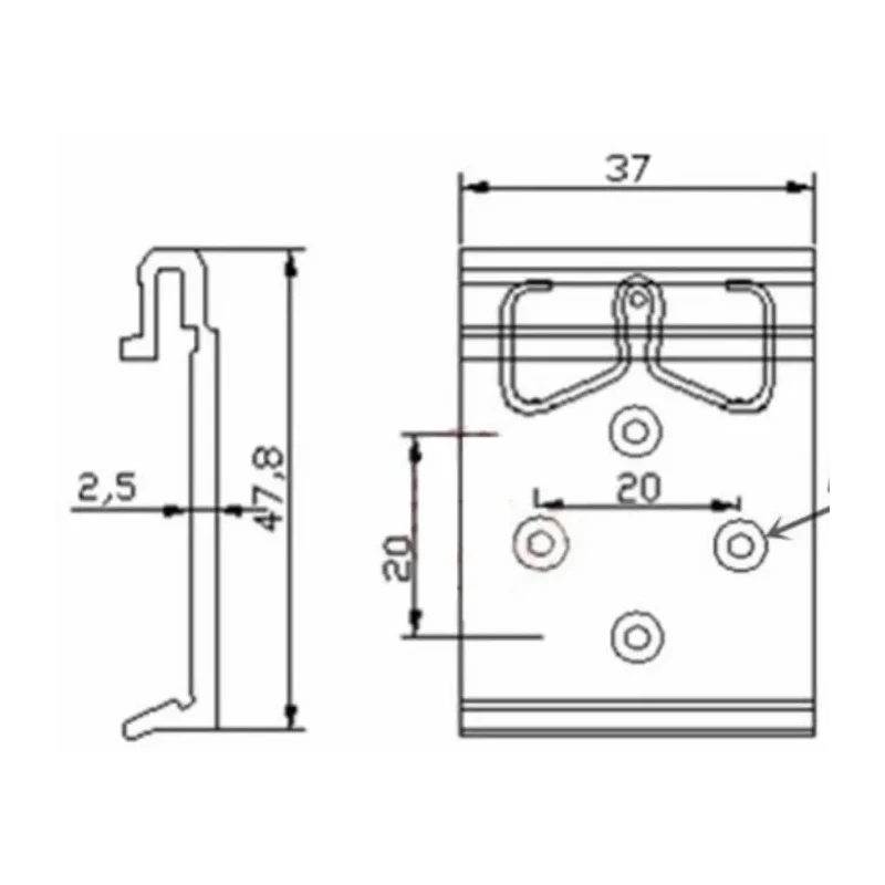 KKSB Enclosure Black Aluminium Body for KKSB Cases 60mm Width 33mm Height GPIO Cutout 7350001160962