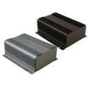 Hammond Flanged 1455-HD Series Clear Black Extruded Aluminium Enclosure 60.76 mm Height 160.00 mm Length 1455NHD1601BK