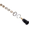 Staubli Black Female Banana Socket 4 mm Connector Solder Termination 1000V 32A Gold Plating 23.3020-21
