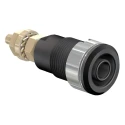 Staubli Black Female Banana Socket 4 mm Connector Solder Termination 1000V 32A Gold Plating 23.3020-21