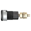 Staubli Black Female Banana Socket 4 mm Connector Solder Termination 1000V 32A Gold Plating 23.3020-21