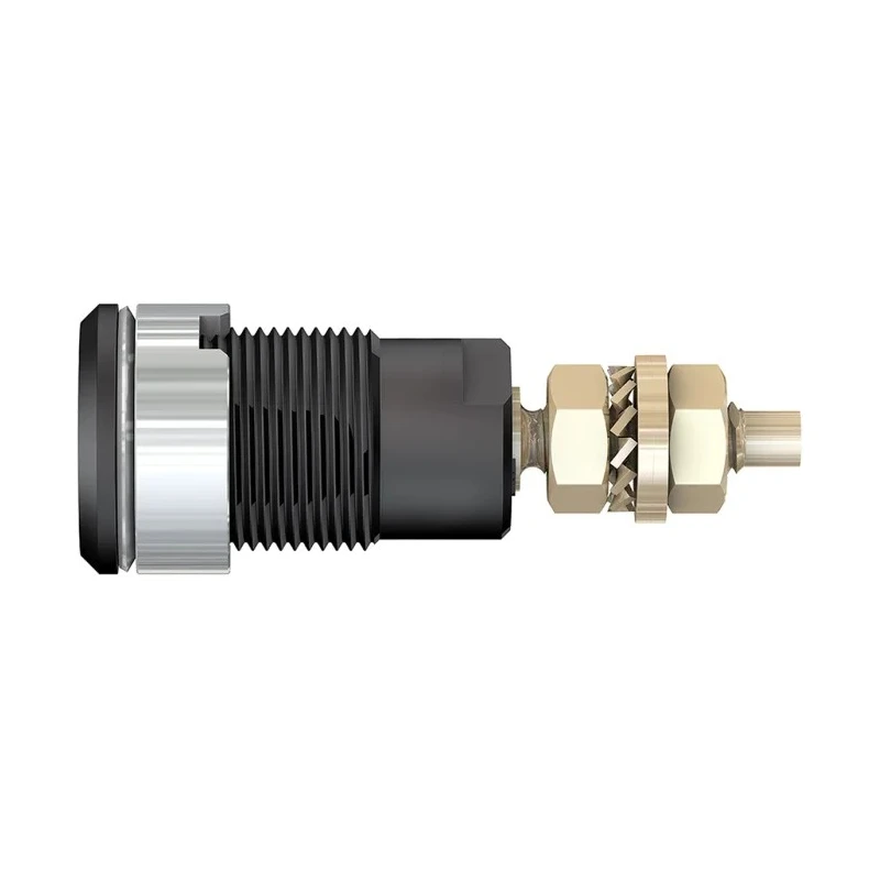 Staubli Black Female Banana Socket 4 mm Connector Solder Termination 1000V 32A Gold Plating 23.3020-21