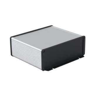 Hammond 1457 Series Black Clear Anodised Aluminium Enclosure IP65 30.7 mm Height 80 mm Length 58.9 mm Width 1457C801
